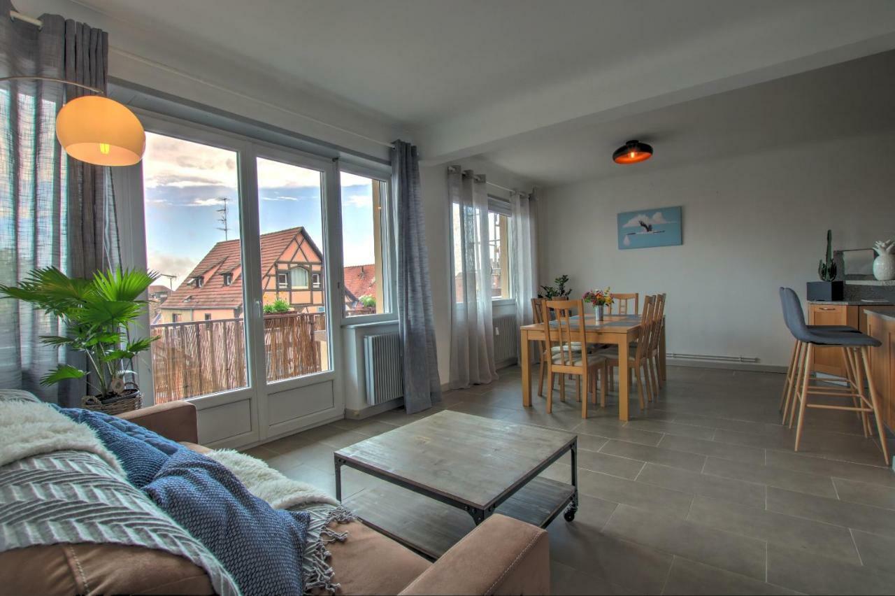Ferienwohnung Au Berceau Des Cigognes Sélestat Exterior foto
