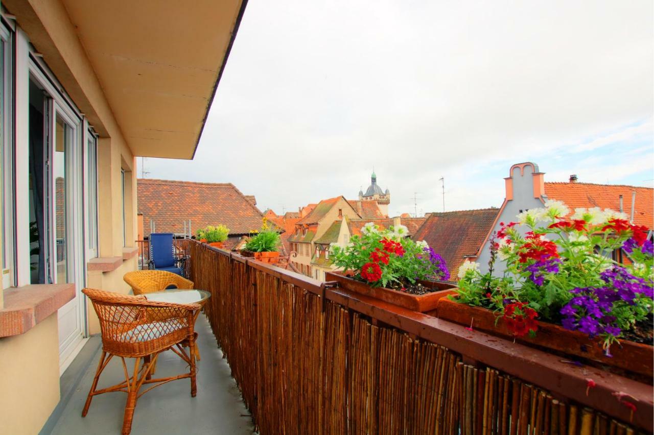Ferienwohnung Au Berceau Des Cigognes Sélestat Exterior foto